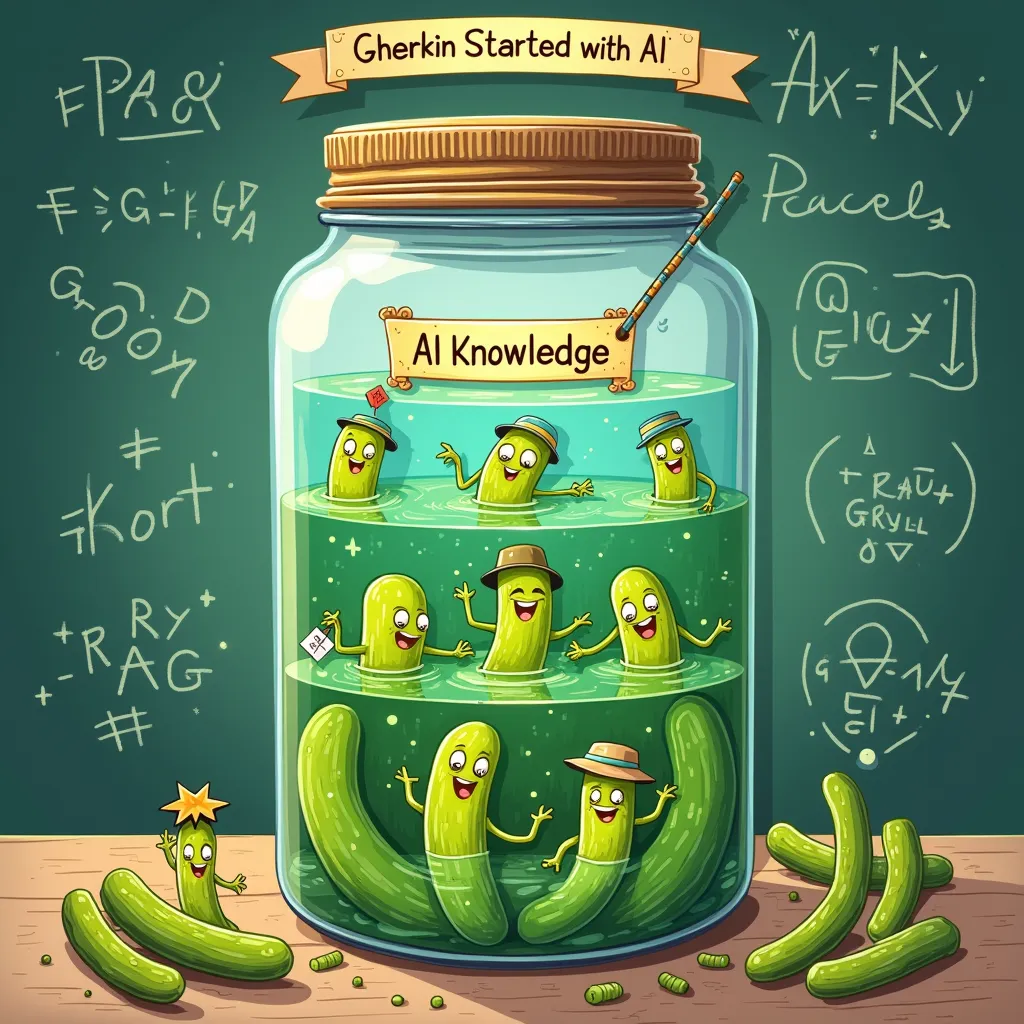 A jar of pickles surrounded by robot arms.